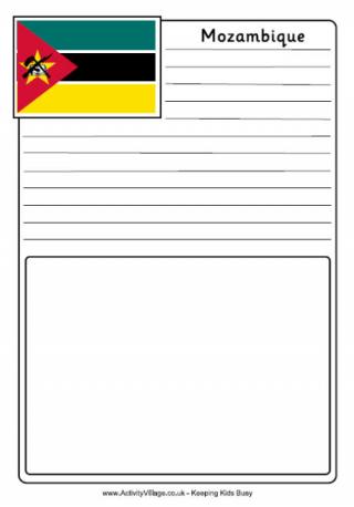 Mozambique Notebooking Page