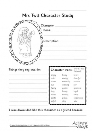 Mrs Twit Character Study