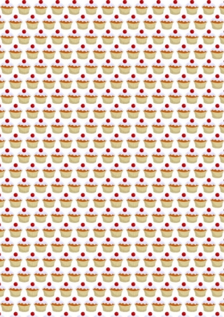 Muffin Scrapbook Paper