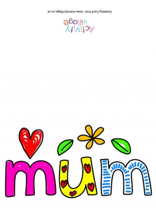 Mum Card