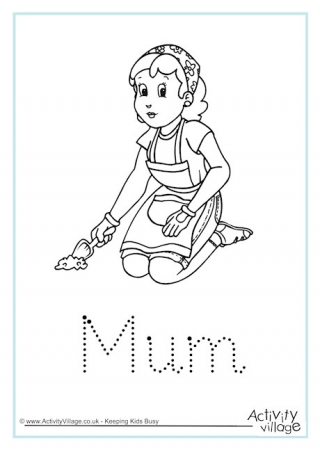 Mum Word Tracing