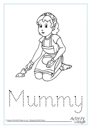 Mummy Word Tracing