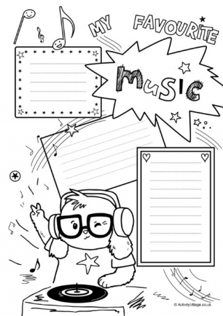 My Favourite Music Journal Page