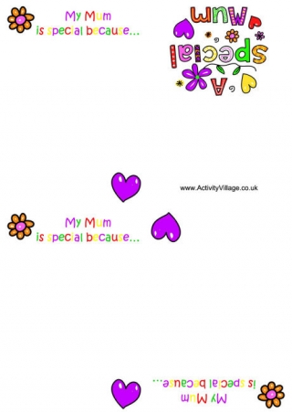 My Mum is Special Booklet