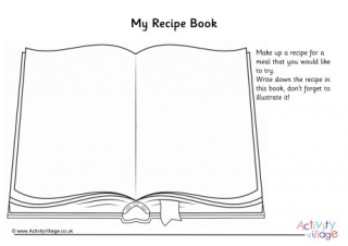 My Recipe Book Worksheet