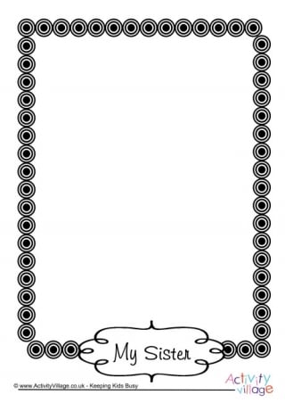 My Sister Picture Frame