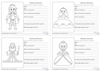 My Story Character Worksheets - Fairy Tale