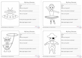 My Story Character Worksheets - Miscellaneous