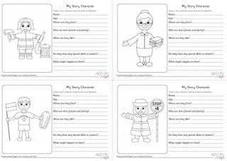 My Story Character Worksheets - People Who Help Us
