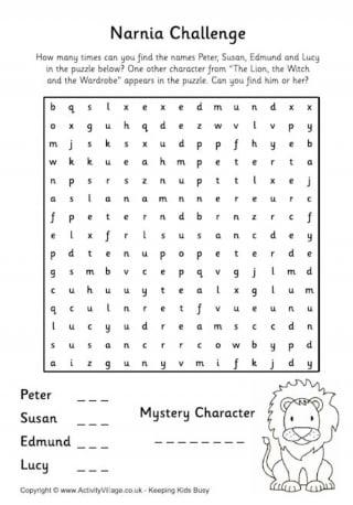 narnia puzzles