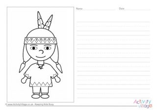 Native American Boy Story Paper