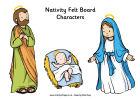 Nativity Felt Board Printables