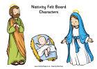 Nativity Felt Board Printables