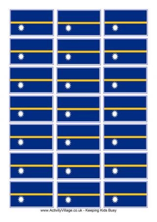 Nauru Flag Printable