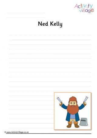 Ned Kelly Writing Page