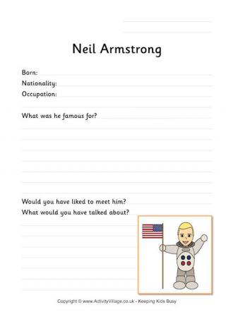 Neil Armstrong Worksheet