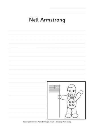 Neil Armstrong Writing Page