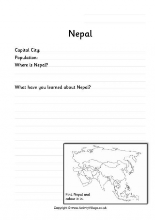 Nepal Worksheet