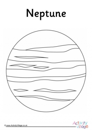 Neptune Colouring Page