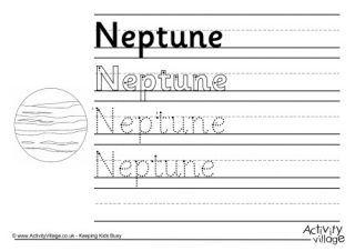 Neptune Handwriting Worksheet