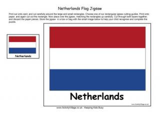 Netherlands Flag Jigsaw