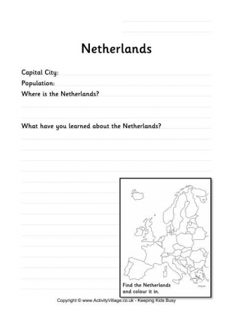 Netherlands Worksheet