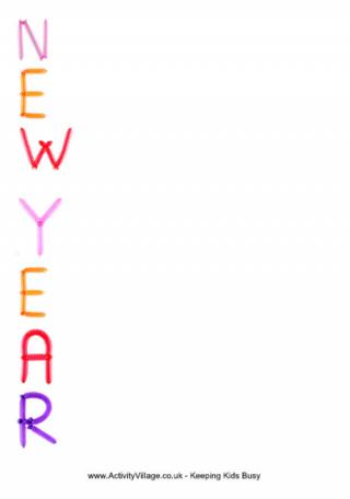 New Year Acrostic Poem Printable