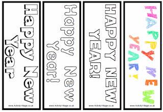 New Year Bookmarks