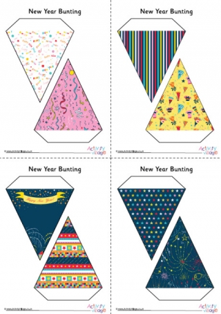 New Year Bunting Small