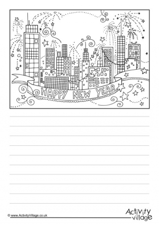 New Year City Story Paper