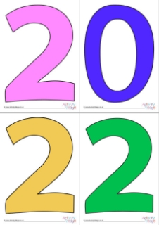 New Year Display Letters and Numbers