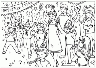 New Year Colouring Pages I draw in my textbooks, study pad, doors and cupboards. new year colouring pages