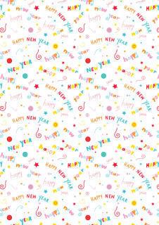 New Year Scrapbook Paper