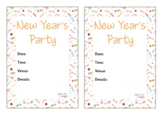 New Years Party Invitation 3