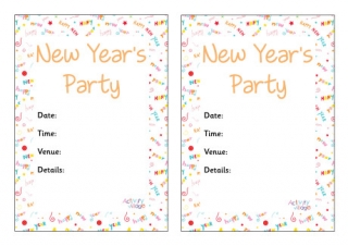 New Years Party Invitation 3