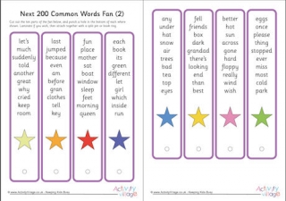 Next 200 Common Words Fan 2