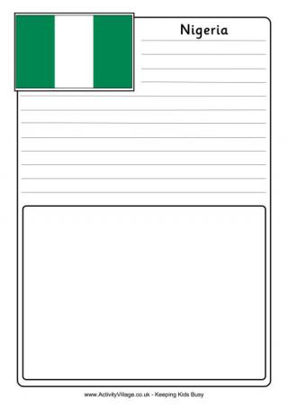 Nigeria Notebooking Page