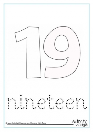 Nineteen Word Tracing