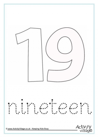 Number Word Tracing Worksheets