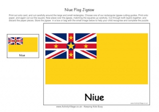 Niue Flag Jigsaw