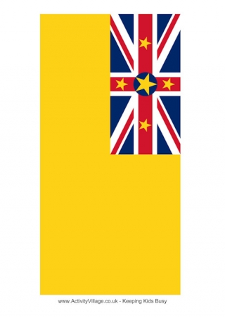 Niue Flag Printable