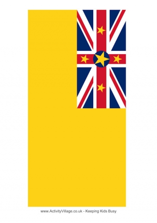 Niue Flag Printable