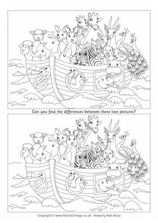 Noah's Ark Find the Differences