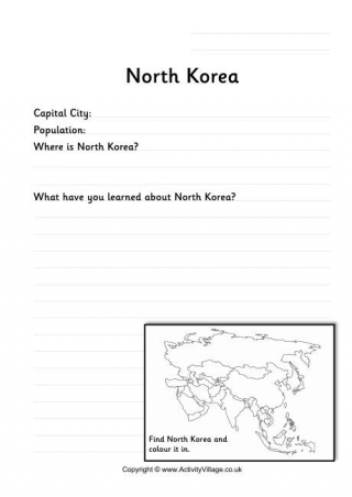 North Korea Worksheet