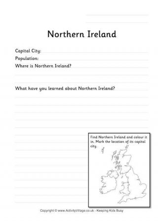 Northern Ireland Worksheet