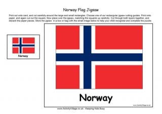 Norway Flag Jigsaw