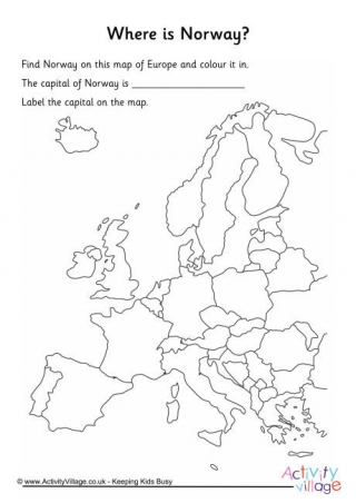 Norway Location Worksheet