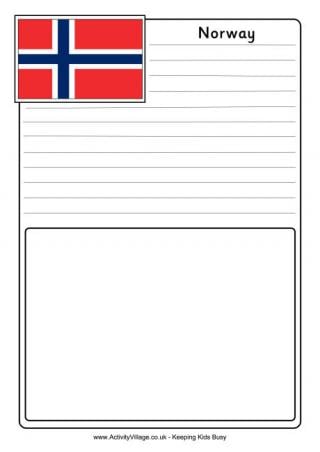 Norway Notebooking Page