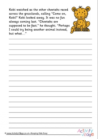 Not a Cheetah Story Starter