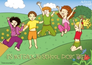 Not Back to School Picnic Poster 2